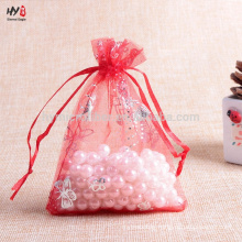 Good quality printed organza jewelry bag